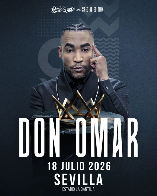 Don Omar · Sevilla · 18 julio 2026 · Estadio La Cartuja