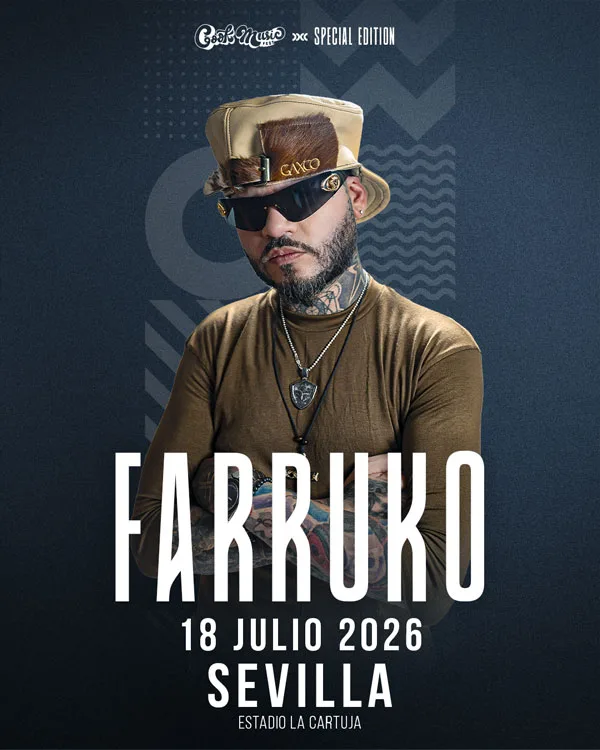 Farruko · Sevilla · 18 julio 2026 · Estadio La Cartuja