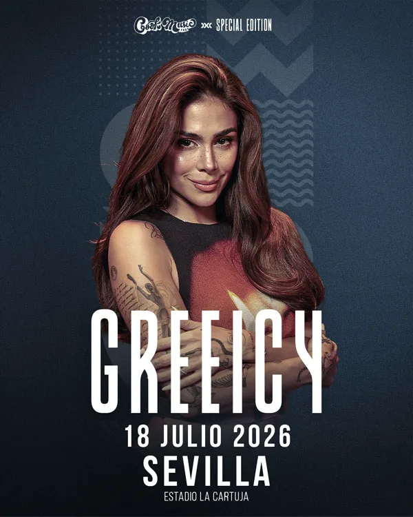 Greeicy · Sevilla · 18 julio 2026 · Estadio La Cartuja